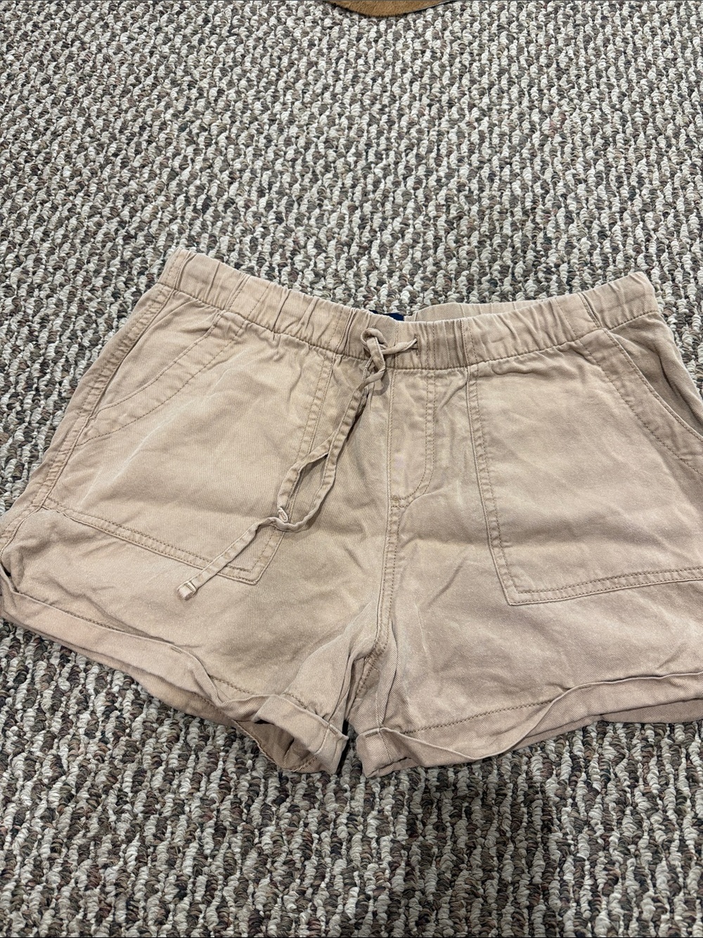 GAP Women's Light Taupe Drawstring Athletic Shorts